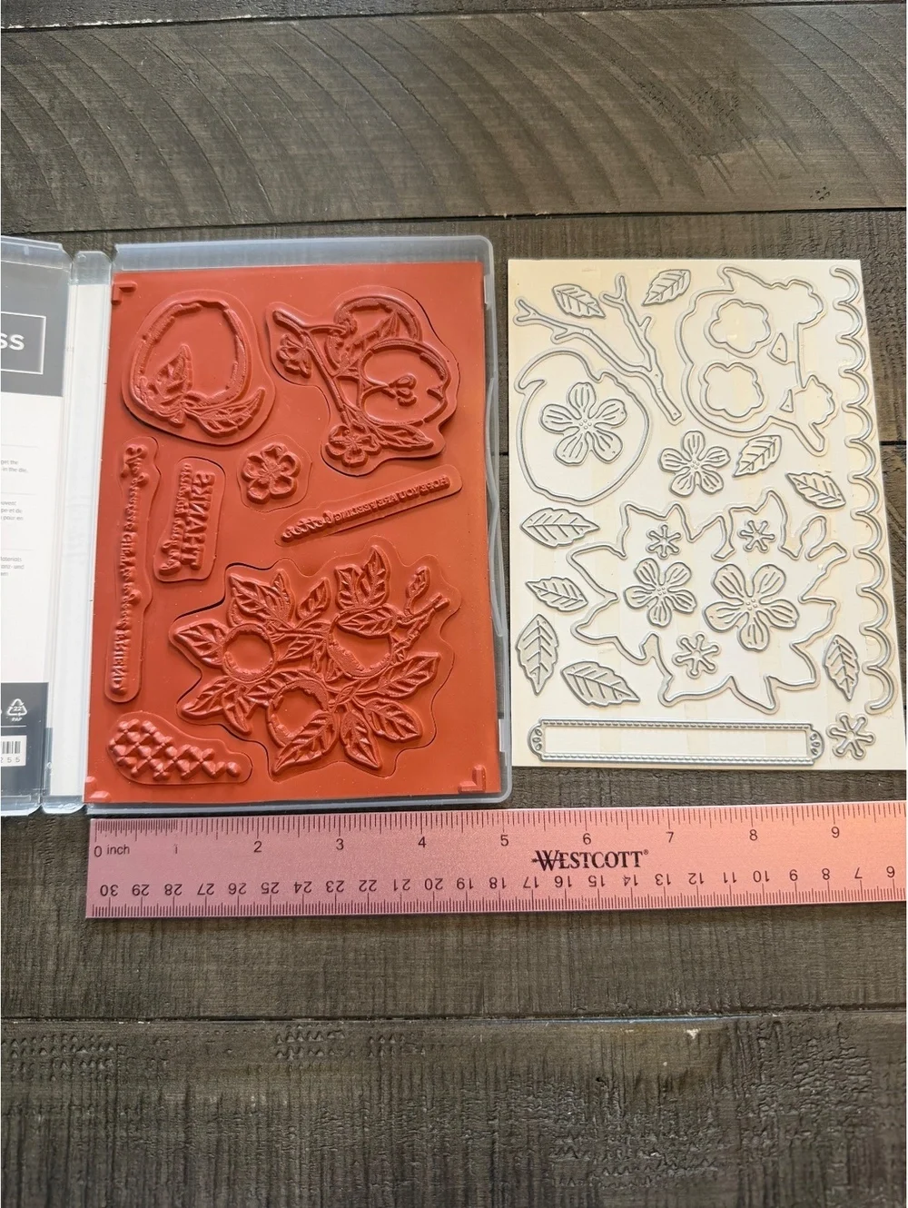 Stampin’ Up Apple Harvest stamp set with Apple Blossoms Dies die cut set